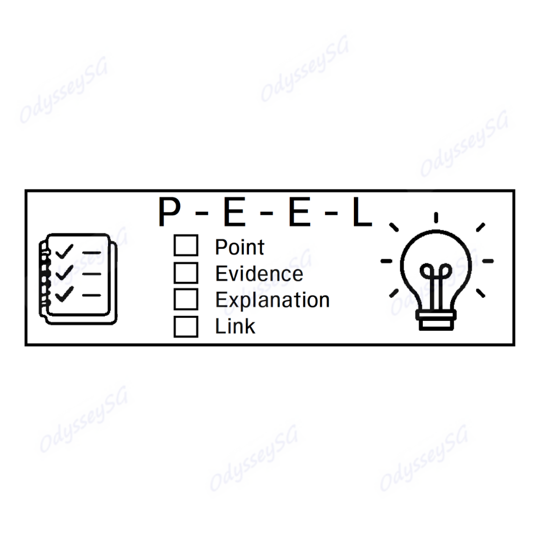 English Composition PEEL Marking Pre-Inked Stamp 22x69mm | Artline Xstamper Quix Teacher Feedback Stamp | 3 Ink Colours Available