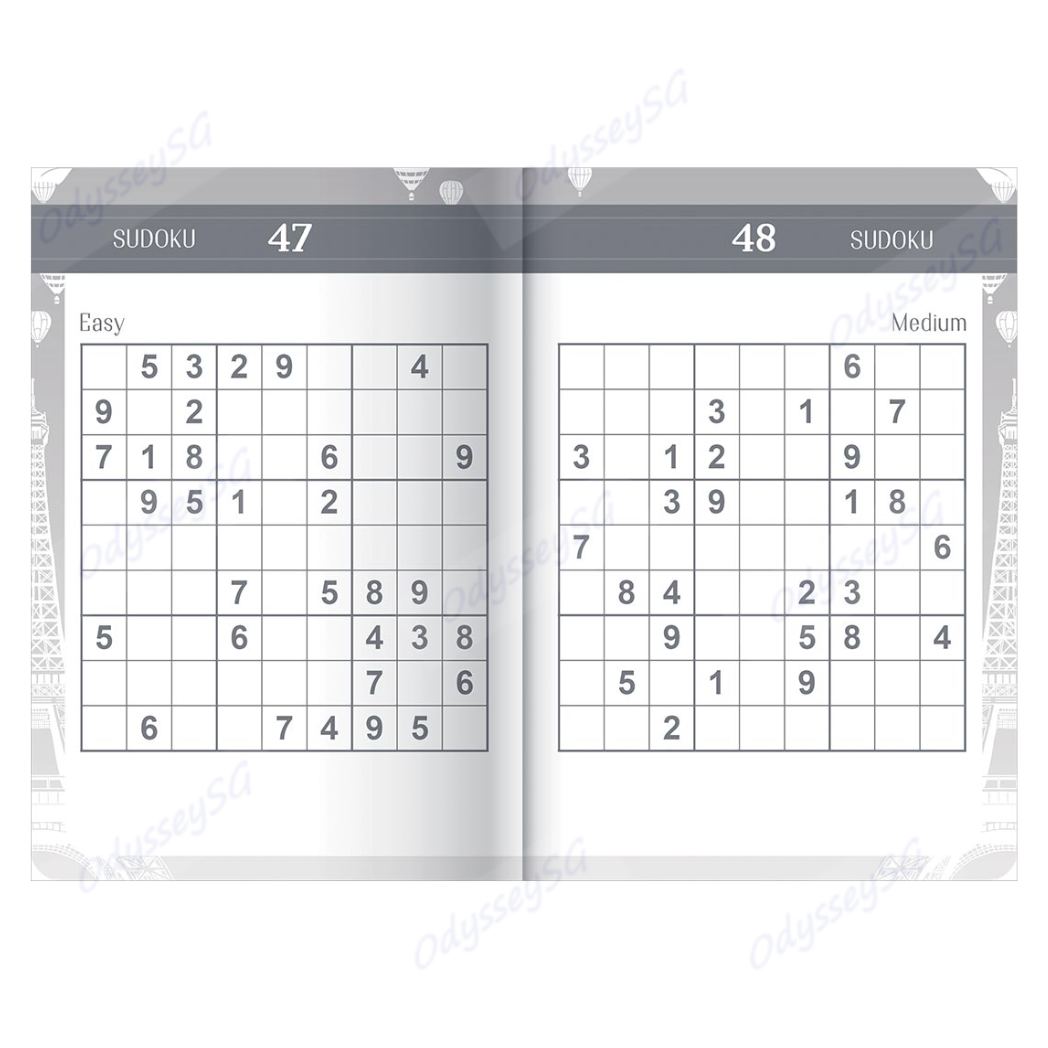 Hinkler Faux Leather Sudoku Puzzle Book - Over 130 Puzzles