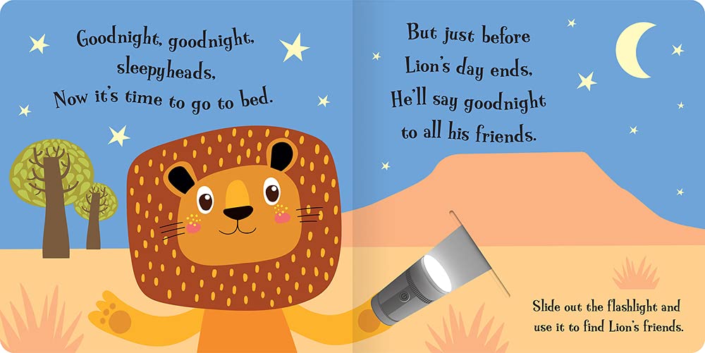 Goodnight Lion - Magic Torchlight Board book