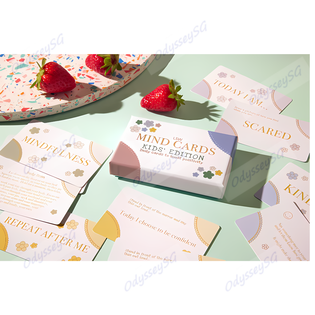Mind Cards for Kids – Daily Positivity & Mindfulness – 30-Card Set for Emotional Wellbeing