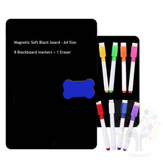 Magnetic Soft Blackboard - 21 x 30 CM - FRIDGE BLACKBOARD