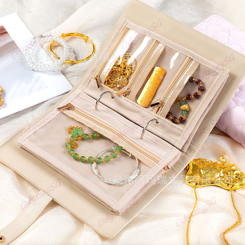 Luxury Jewelry Storage Organizer – Portable Travel Case | Anti-Oxidation Storage for Rings, Earrings, Bracelets