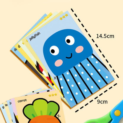 Children Montessori Paper Cutting Craft Set for Toddlers – Safe Scissors, Fun Educational  Age 2-6