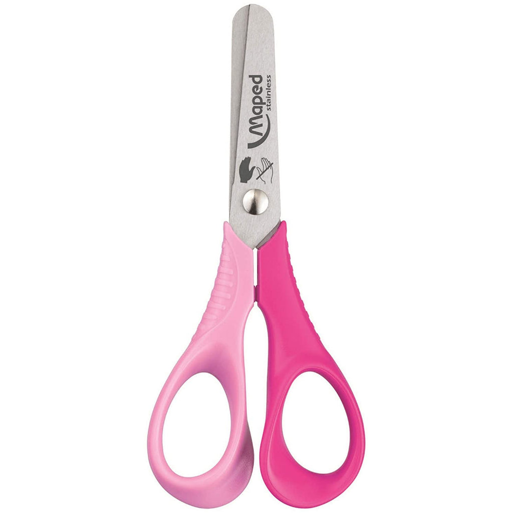 MAPED Reflex 3D Vivo Ergonomic kids Scissors  | Rounded blade tips | Ergonomic handles | children scissors - 12cm