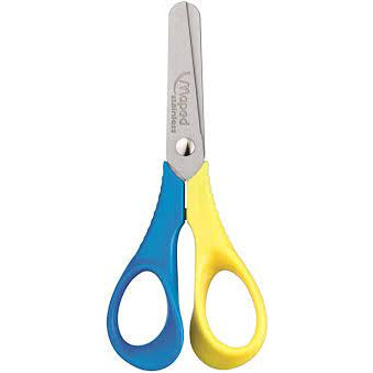 MAPED Reflex 3D Vivo Ergonomic kids Scissors  | Rounded blade tips | Ergonomic handles | children scissors - 12cm