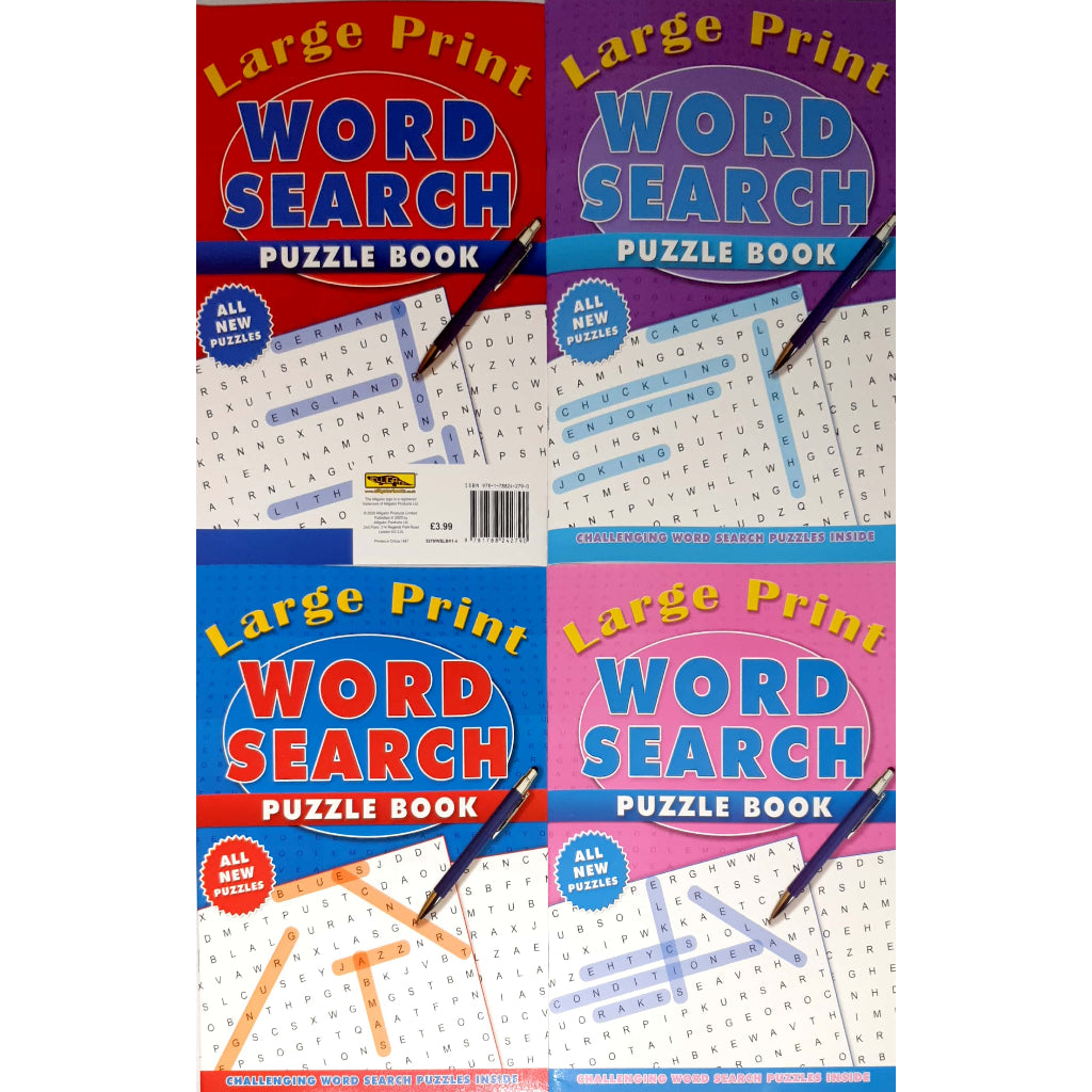 Large Print Word search - Set of 4 Books  -BEST SELLER