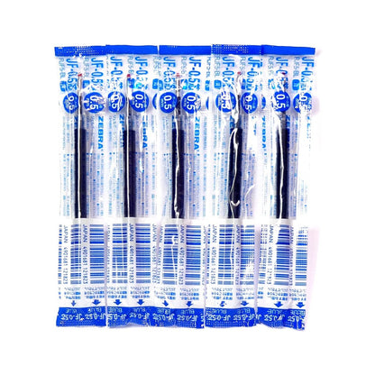 Zebra 0.7mm Sarasa clip Refill - 10pc value pack - Blue Ink / Black ink - JF- 07 - 100% Authentic