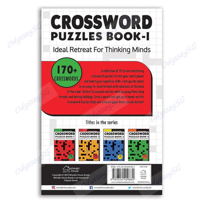 Crosswords Puzzle Book - Age 9 and above - 175 puzzles - 2000 vocabulary words crossword search