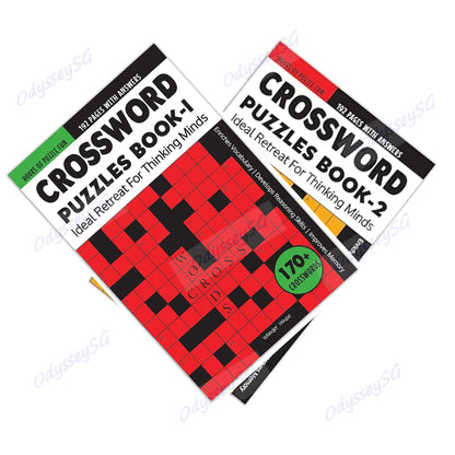 Crosswords Puzzle Book - Age 9 and above - 175 puzzles - 2000 vocabulary words crossword search