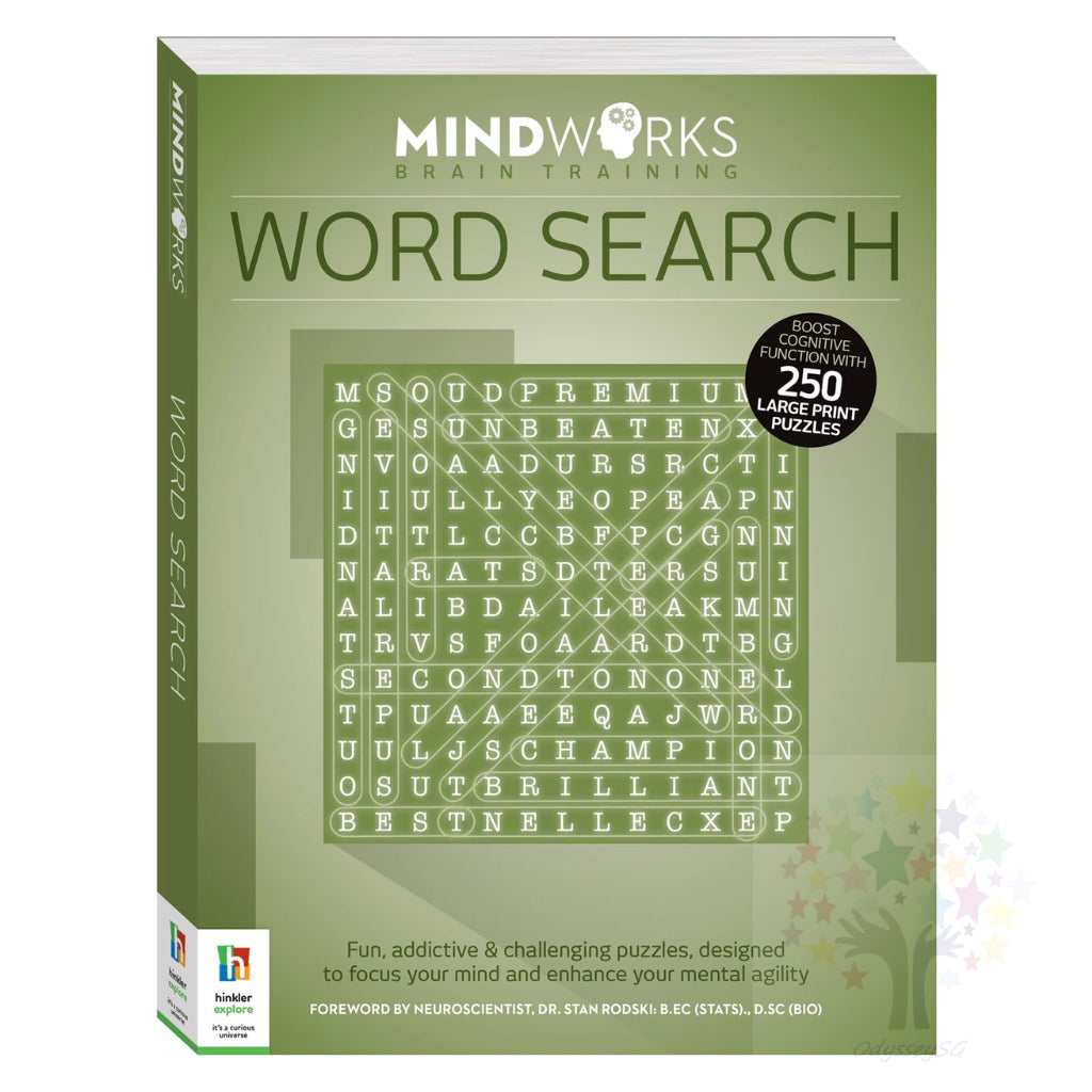 Mindworks BrainTraining - Wordsearch books - Jumbo book - Big size - 250 puzzles - Age 12 and above -Cognitive skills