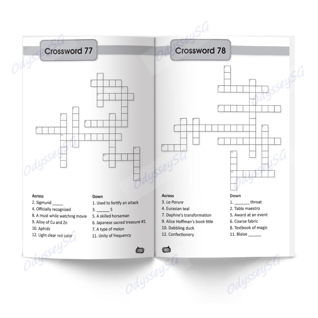 Crosswords Puzzle Book - Age 9 and above - 175 puzzles - 2000 vocabulary words crossword search