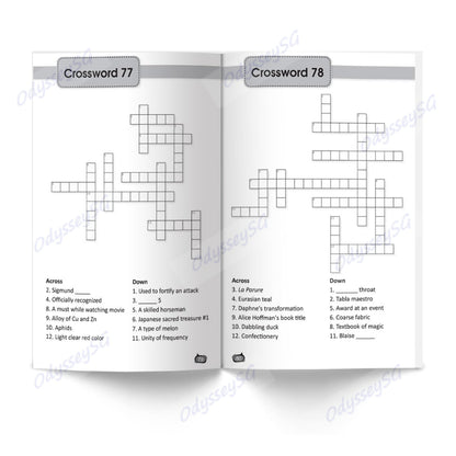 Crosswords Puzzle Book - Age 9 and above - 175 puzzles - 2000 vocabulary words crossword search