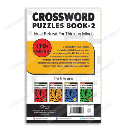 Crosswords Puzzle Book - Age 9 and above - 175 puzzles - 2000 vocabulary words crossword search