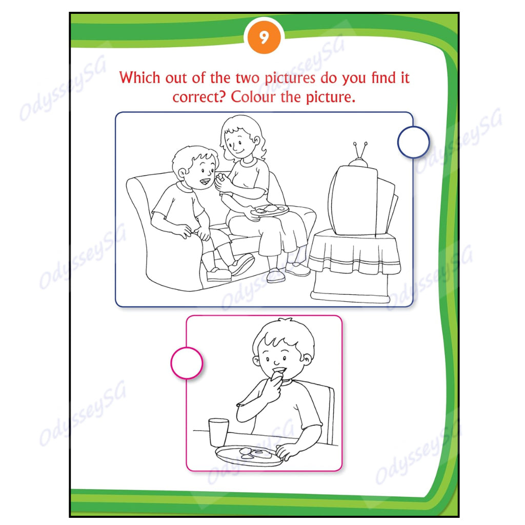 Good Habits Children Activity book - Full Color