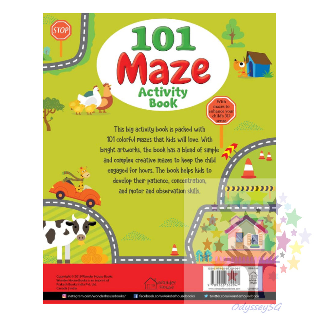 101 Maze Activity Book - Children Activity book - Age 4 and above