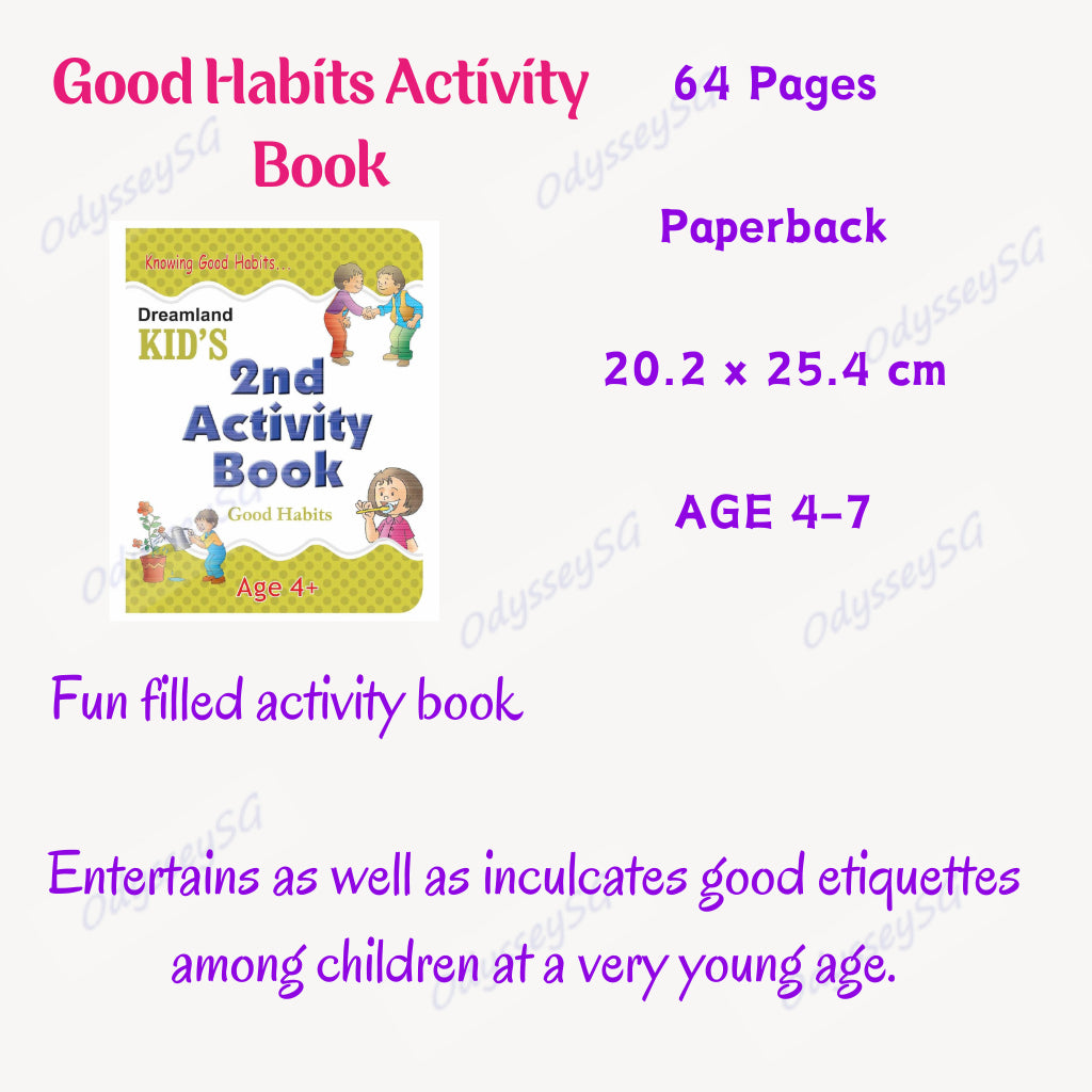 Good Habits Children Activity book - Full Color
