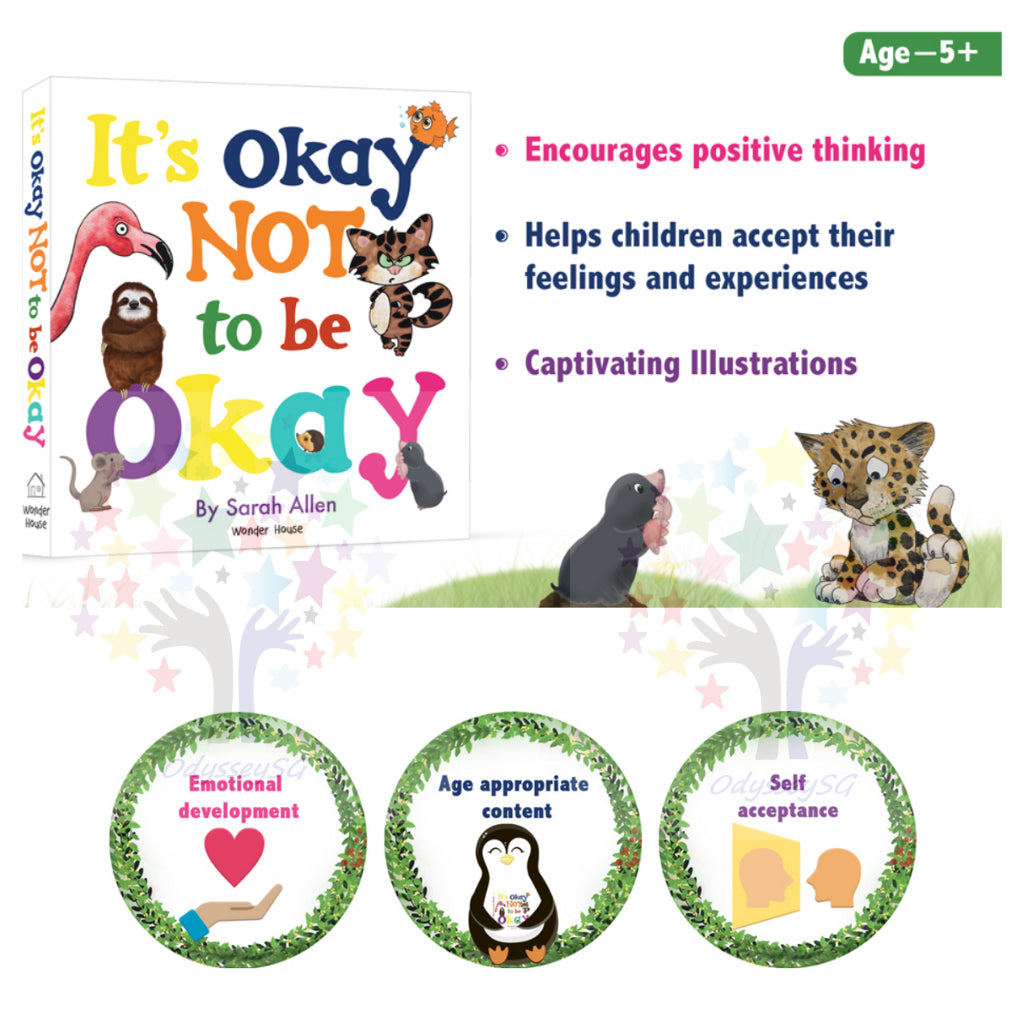 It’s Okay Not to be Okay - Children Picture Board Book  Positive thinking / Emotional wellbeing