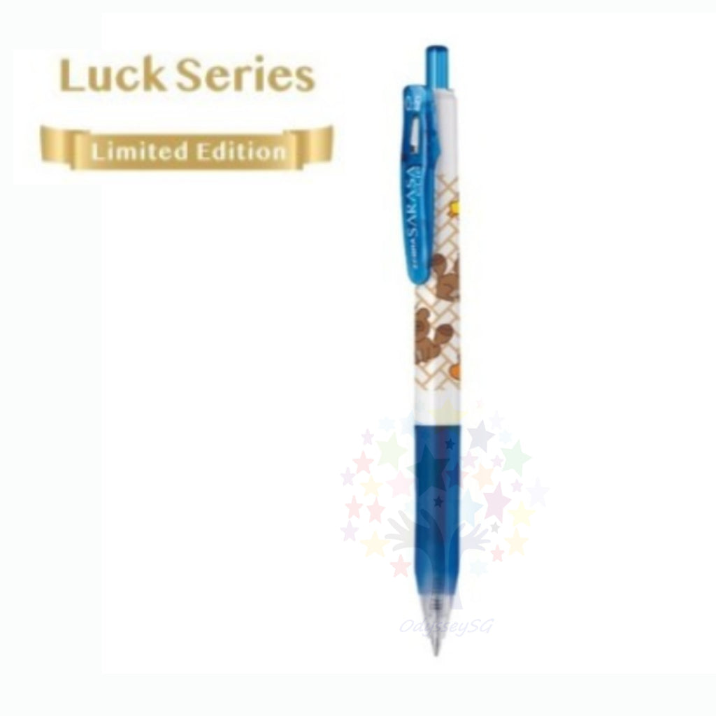 ZEBRA Sarasa Gel - Limited Edition pens - Luck  series / Dot  - 0.5mm - Blue / Black / Red  /Green Pen - Kawaii Design