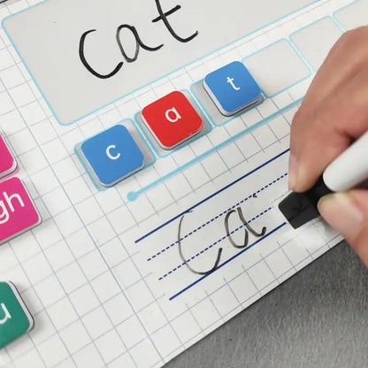 Magnetic Phonics Word Building Kit - 142 Tiles for Spelling & Reading | Educational Learning