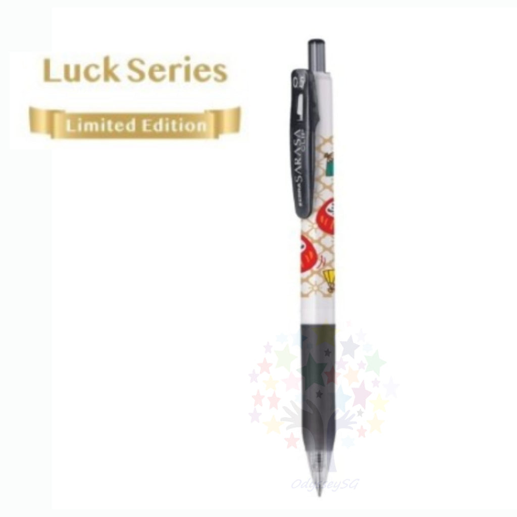 ZEBRA Sarasa Gel - Limited Edition pens - Luck  series / Dot  - 0.5mm - Blue / Black / Red  /Green Pen - Kawaii Design