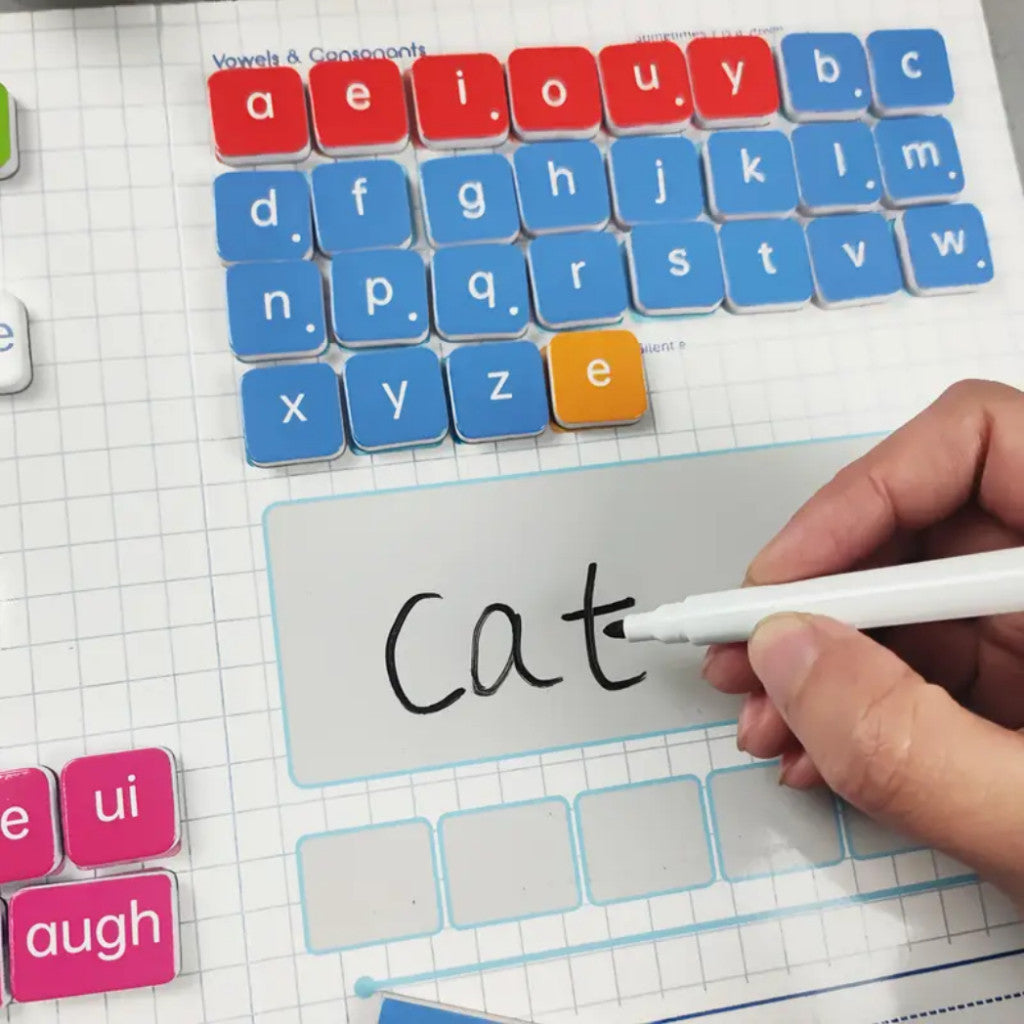 Magnetic Phonics Word Building Kit - 142 Tiles for Spelling & Reading | Educational Learning