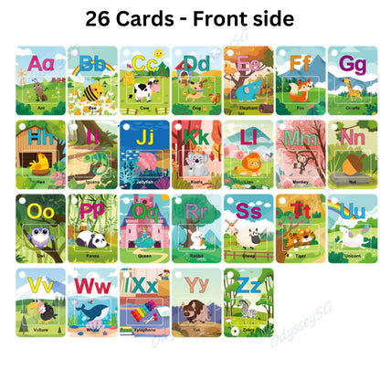 Educational Alphabet Water Painting Cards: Reusable and Fun - Toddler early learning activity