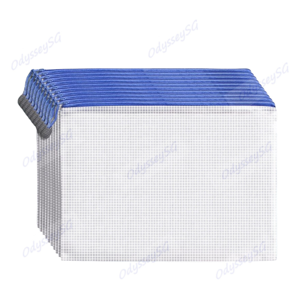 Waterproof Mesh Zip Bag Organizer Pouch | A4 | A5 Size Student Document File Folder / Travel Pouch