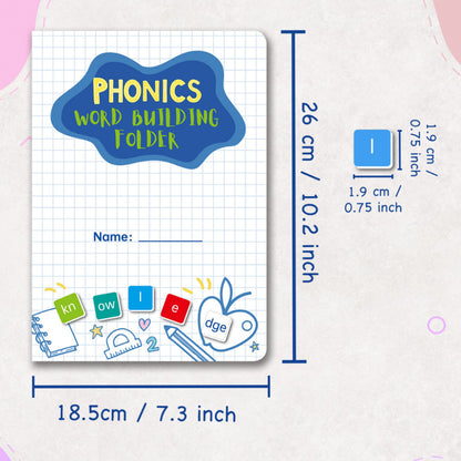 Magnetic Phonics Word Building Kit - 142 Tiles for Spelling & Reading | Educational Learning