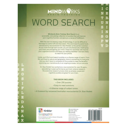 Mindworks BrainTraining - Wordsearch books - Jumbo book - Big size - 250 puzzles - Age 12 and above -Cognitive skills
