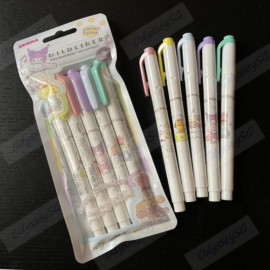 Zebra Mildliner Sanrio Limited Edition - Pastel Dual-Tip Highlighters