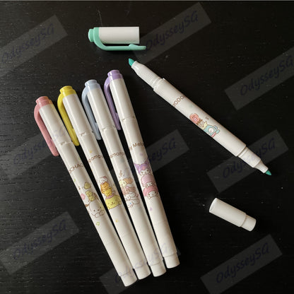 Zebra Mildliner Sanrio Limited Edition - Pastel Dual-Tip Highlighters