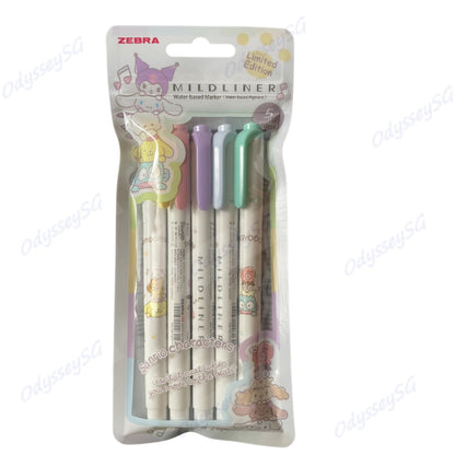 Zebra Mildliner Sanrio Limited Edition - Pastel Dual-Tip Highlighters