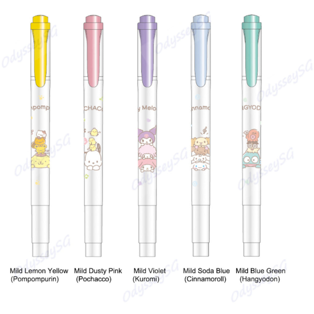 Zebra Mildliner Sanrio Limited Edition - Pastel Dual-Tip Highlighters