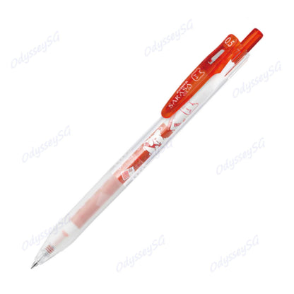 Zebra Sanrio Sarasa Clip Rollerball Gel Pen – 0.5mm Cute Kawaii Pen – Kuromi / Hello Kitty