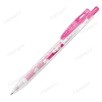 Zebra Sanrio Sarasa Clip Rollerball Gel Pen – 0.5mm Cute Kawaii Pen – Kuromi / Hello Kitty