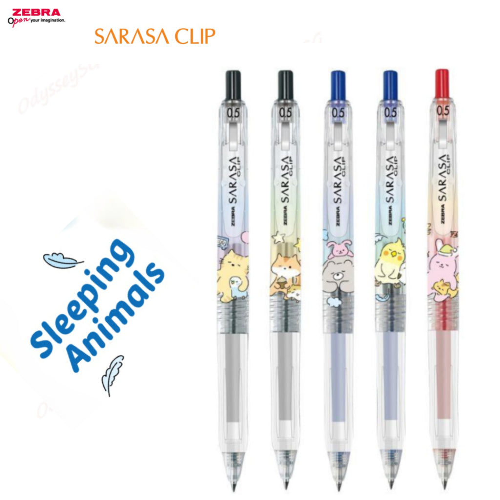 ZEBRA Sarasa Gel - Limited Edition pens - Luck  series / Dot  - 0.5mm - Blue / Black / Red  /Green Pen - Kawaii Design