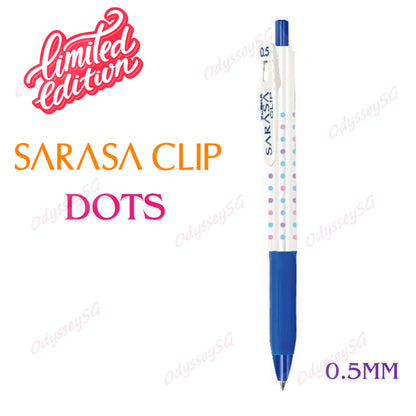 ZEBRA Sarasa Gel - Limited Edition pens - Luck  series / Dot  - 0.5mm - Blue / Black / Red  /Green Pen - Kawaii Design