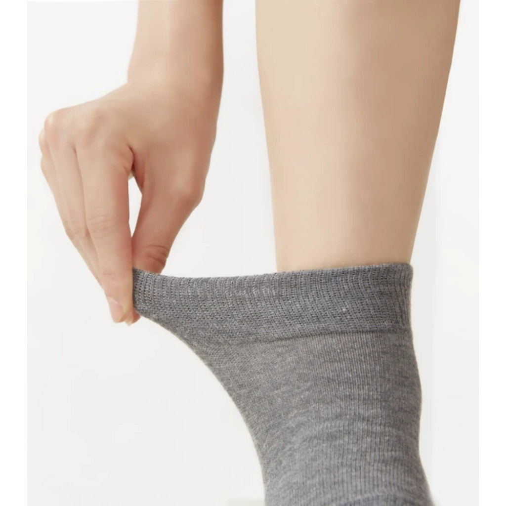 CERVIN Ankle Warmer Supporter - Cold Feet & Joint Pain Relief - Far Infrared Silk Heel Guard - Made in Japan