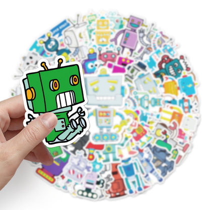 50+ PCS Waterproof Stickers Fun Themes Vehicle Transport Plane Car Truck Cartoon Stickers | Children Gift