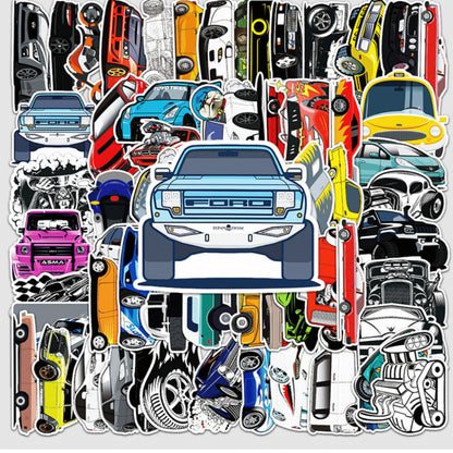 50+ PCS Waterproof Stickers Fun Themes Vehicle Transport Plane Car Truck Cartoon Stickers | Children Gift