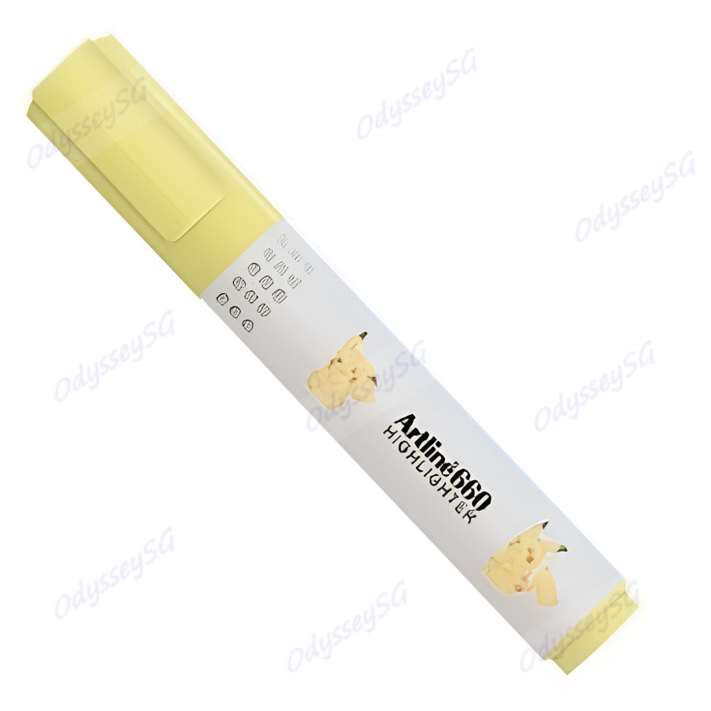Artline Pokemon Highlighters - Artline 660 - PIkachu Eevee Sylveon - Fluorescent Paster Color