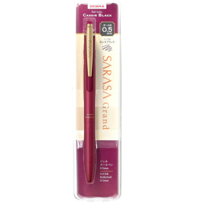 Zebra Sarasa Grand Vintage Gel Pen 0.5mm – Red Black | Cassis Black | Sepia Black | Premium Metal Body
