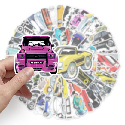 50+ PCS Waterproof Stickers Fun Themes Vehicle Transport Plane Car Truck Cartoon Stickers | Children Gift