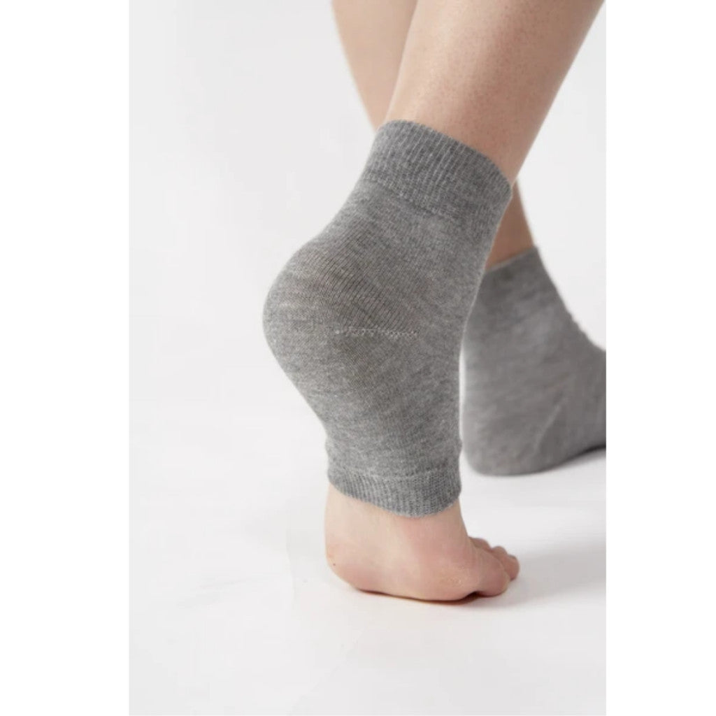 CERVIN Ankle Warmer Supporter - Cold Feet & Joint Pain Relief - Far Infrared Silk Heel Guard - Made in Japan