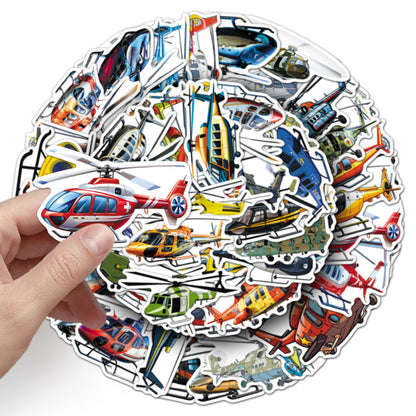 50+ PCS Waterproof Stickers Fun Themes Vehicle Transport Plane Car Truck Cartoon Stickers | Children Gift