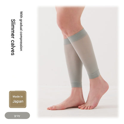 CERVIN Made in Japan Ultra-Thin Mesh Calf Compression Sleeves (1 Pair) | Breathable Leg Support | Travel Work Walk