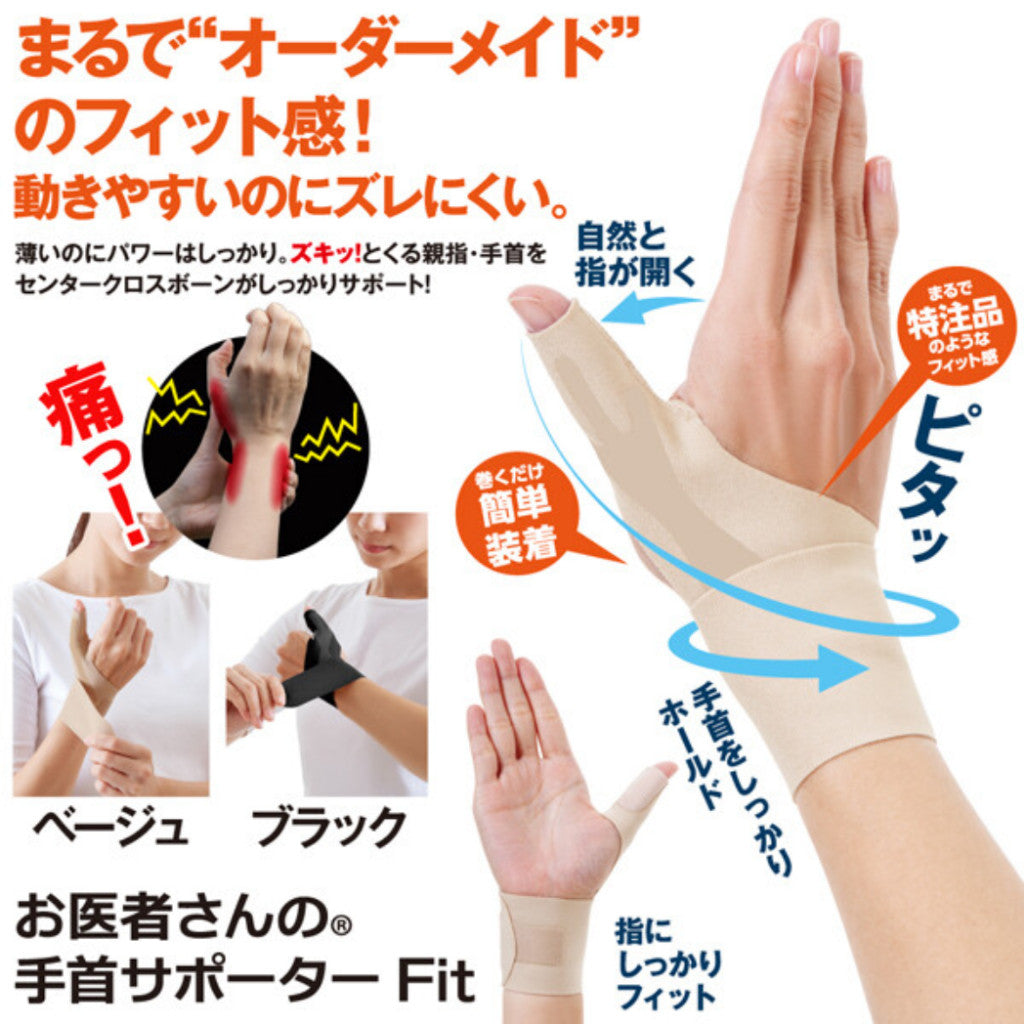 (Made in Japan) ALPHAX Doctor’s Thumb & Wrist Support Brace | Custom-Fit Guard for Right/Left Hand | S/M | SG Stock