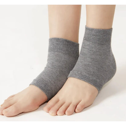 CERVIN Ankle Warmer Supporter - Cold Feet & Joint Pain Relief - Far Infrared Silk Heel Guard - Made in Japan