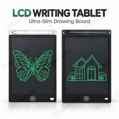 8.5″, 10″ & 12″ Kids LCD Writing Tablet | Reusable Electronic Drawing Board with Stylus, One-Click Erase & Screen Lock