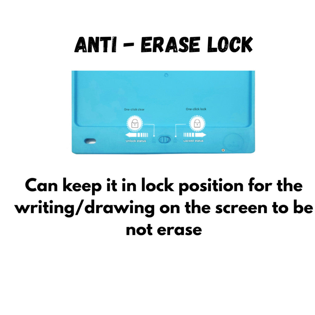8.5″, 10″ & 12″ Kids LCD Writing Tablet | Reusable Electronic Drawing Board with Stylus, One-Click Erase & Screen Lock
